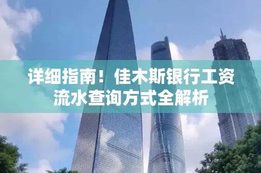 详细指南!佳木斯银行工资流水查询方式全解析